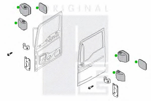 PE Automotive 2141-11303-0461-03 Outside Mirror 214111303046103