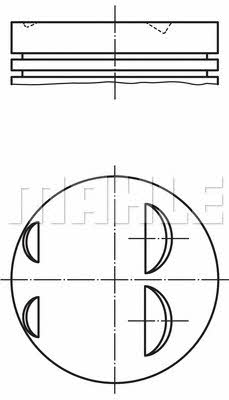 Mahle/Perfect circle 56 03618 L Piston 5603618L