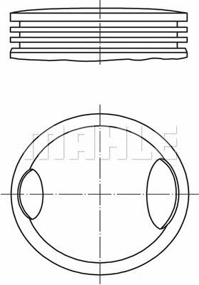 Mahle/Perfect circle 56 04898 1W Piston 56048981W