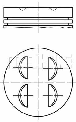 Mahle/Perfect circle 56 06598 2 Piston 56065982