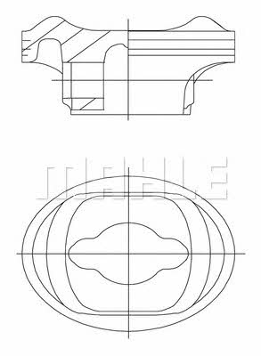 Mahle/Perfect circle 56 09478 0 Piston 56094780