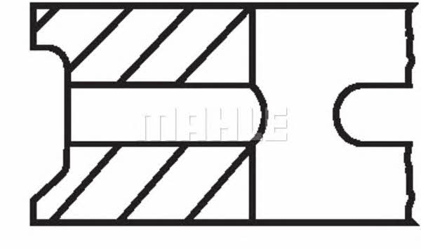 Mahle/Perfect circle 47 90010 T Piston Ring Kit 4790010T