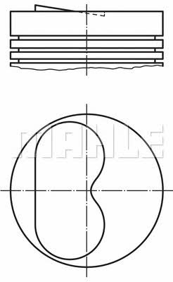 Mahle/Perfect circle 56 05988 0 Piston 56059880