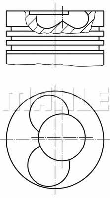 Mahle/Perfect circle 56 14008 L Piston 5614008L