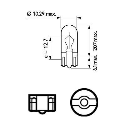 Philips Glow bulb W3W 12V 3W – price 5 PLN
