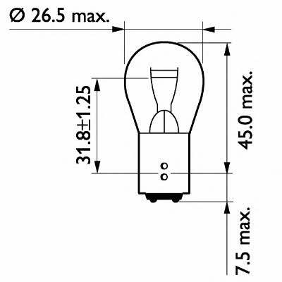 Philips 13499B2 Glow bulb P21/5W 24V 21/5W 13499B2