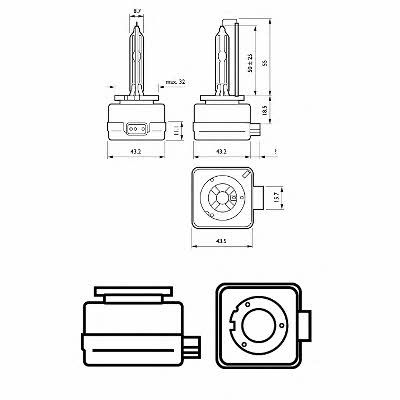 Philips Xenon lamp Philips X-tremeVision D1S 85V 35W – price