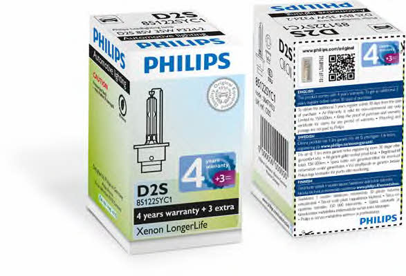 Xenon lamp Philips LongerLife D2S 85V 35W Philips 85122SYC1