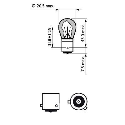 Philips Glow bulb yellow PY21W 12V 21W – price 5 PLN