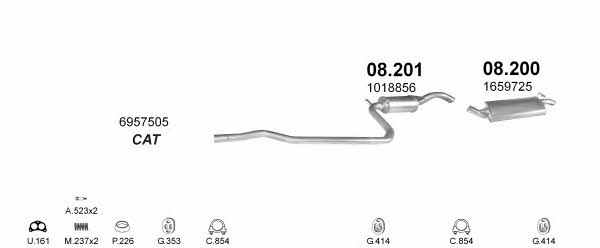 POLMO03253 Polmostrow Exhaust system