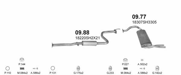  POLMO04093 Exhaust system POLMO04093