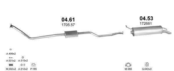 POLMO01681 Polmostrow Exhaust system