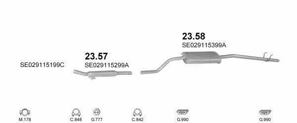 Polmostrow POLMO09765 Exhaust system POLMO09765