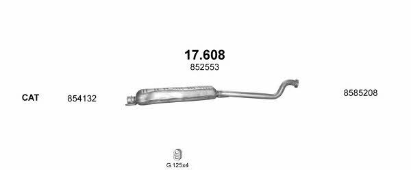  POLMO99108 Exhaust system POLMO99108