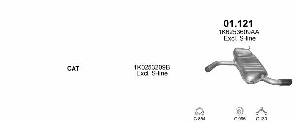 Polmostrow POLMO04193 Exhaust system POLMO04193 POLMO04193 Polmostrow Exhaust system