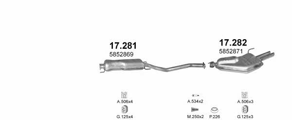  POLMO00937 Exhaust system POLMO00937