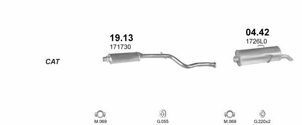 Polmostrow POLMO01611 Exhaust system POLMO01611 POLMO01611 Polmostrow Exhaust system