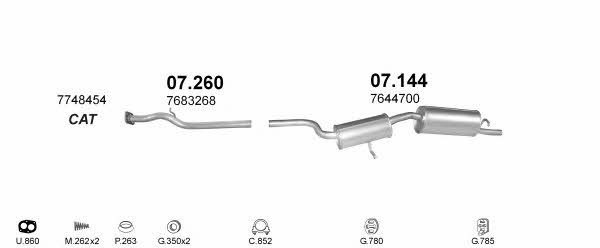  POLMO02625 Exhaust system POLMO02625