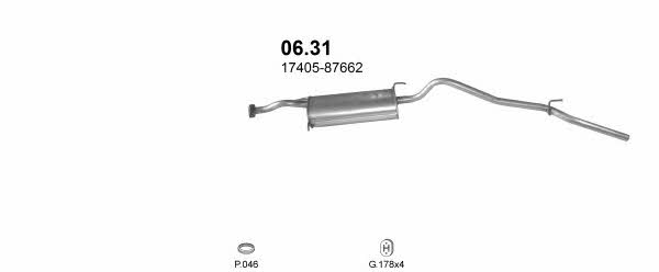  POLMO00174 Exhaust system POLMO00174