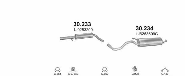  POLMO00957 Exhaust system POLMO00957