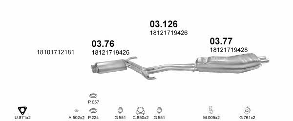 Polmostrow POLMO01143 Exhaust system POLMO01143 POLMO01143 Polmostrow Exhaust system