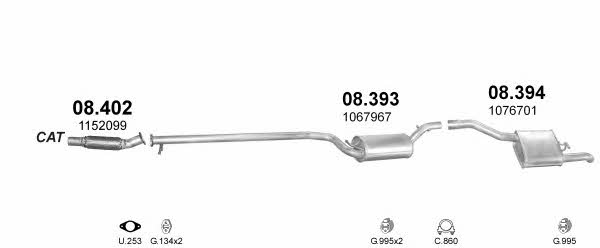 POLMO05936 Polmostrow Exhaust system