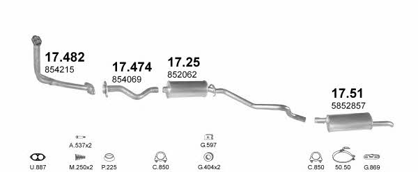 Polmostrow POLMO06891 Exhaust system POLMO06891