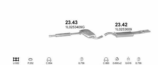 POLMO09802 Polmostrow Exhaust system