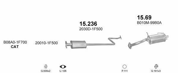 Polmostrow POLMO90049 Exhaust system POLMO90049 POLMO90049 Polmostrow Exhaust system