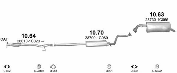  POLMO99271 Exhaust system POLMO99271
