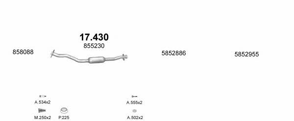 POLMO99394 Polmostrow Exhaust system