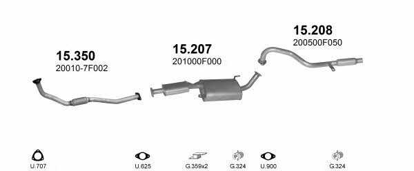  POLMO00425 Exhaust system POLMO00425