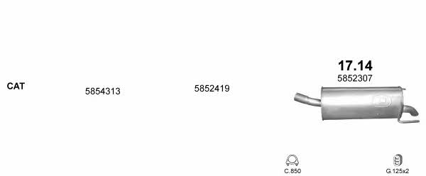 POLMO07665 Polmostrow Exhaust system