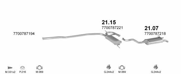 Polmostrow POLMO08653 Exhaust system POLMO08653 POLMO08653 Polmostrow Exhaust system