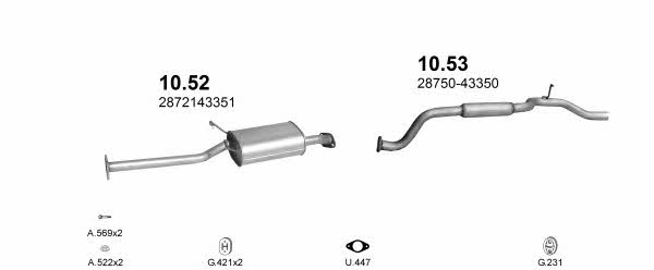 Polmostrow POLMO00296 Exhaust system POLMO00296 POLMO00296 Polmostrow Exhaust system