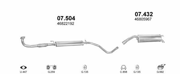 Polmostrow POLMO01509 Exhaust system POLMO01509