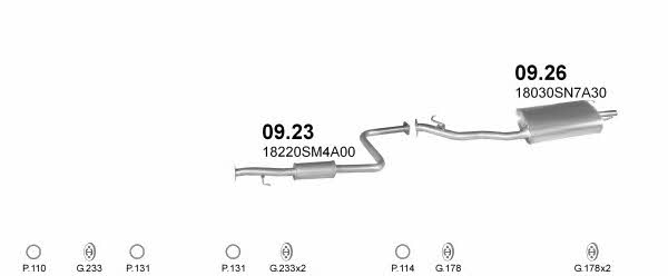  POLMO03952 Exhaust system POLMO03952