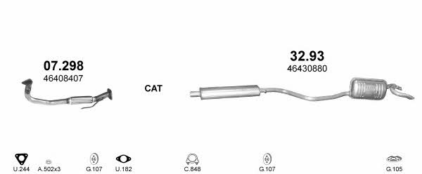  POLMO00472 Exhaust system POLMO00472