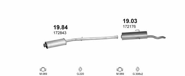  POLMO00514 Exhaust system POLMO00514