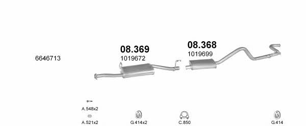 Polmostrow POLMO03743 Exhaust system POLMO03743