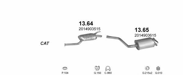  POLMO00395 Exhaust system POLMO00395