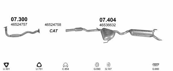 Polmostrow POLMO02091 Exhaust system POLMO02091