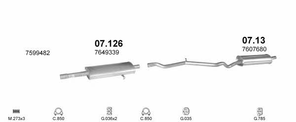 Polmostrow POLMO02534 Exhaust system POLMO02534 POLMO02534 Polmostrow Exhaust system