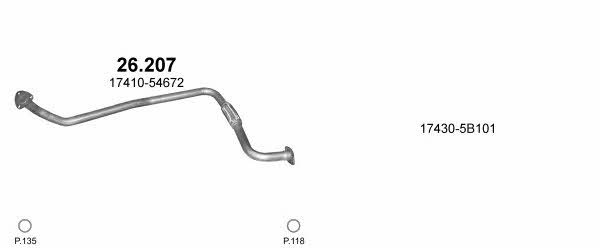 Polmostrow POLMO04232 Exhaust system POLMO04232