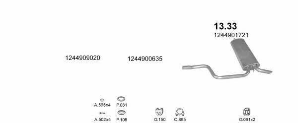 POLMO05133 Polmostrow Exhaust system