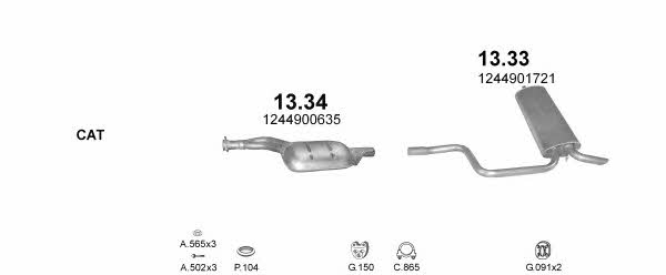 POLMO05151 Polmostrow Exhaust system