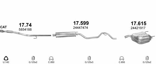 POLMO30048 Polmostrow Exhaust system