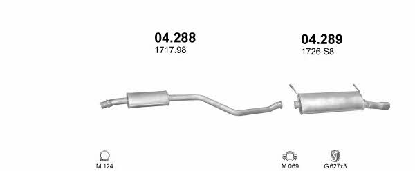  POLMO30228 Exhaust system POLMO30228