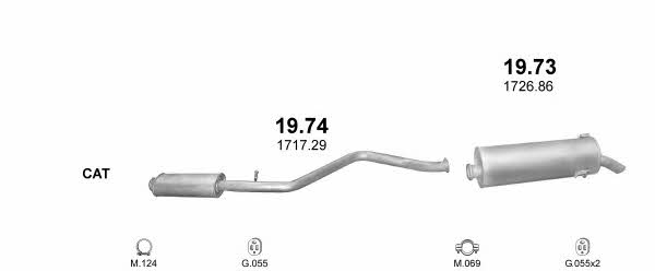  POLMO30345 Exhaust system POLMO30345