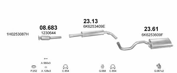 Polmostrow POLMO99288 Exhaust system POLMO99288